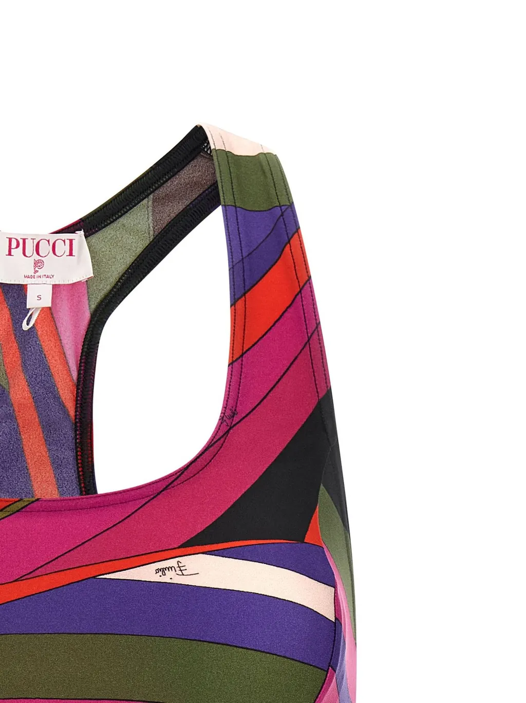 Pucci Logo Printed Sports Bra