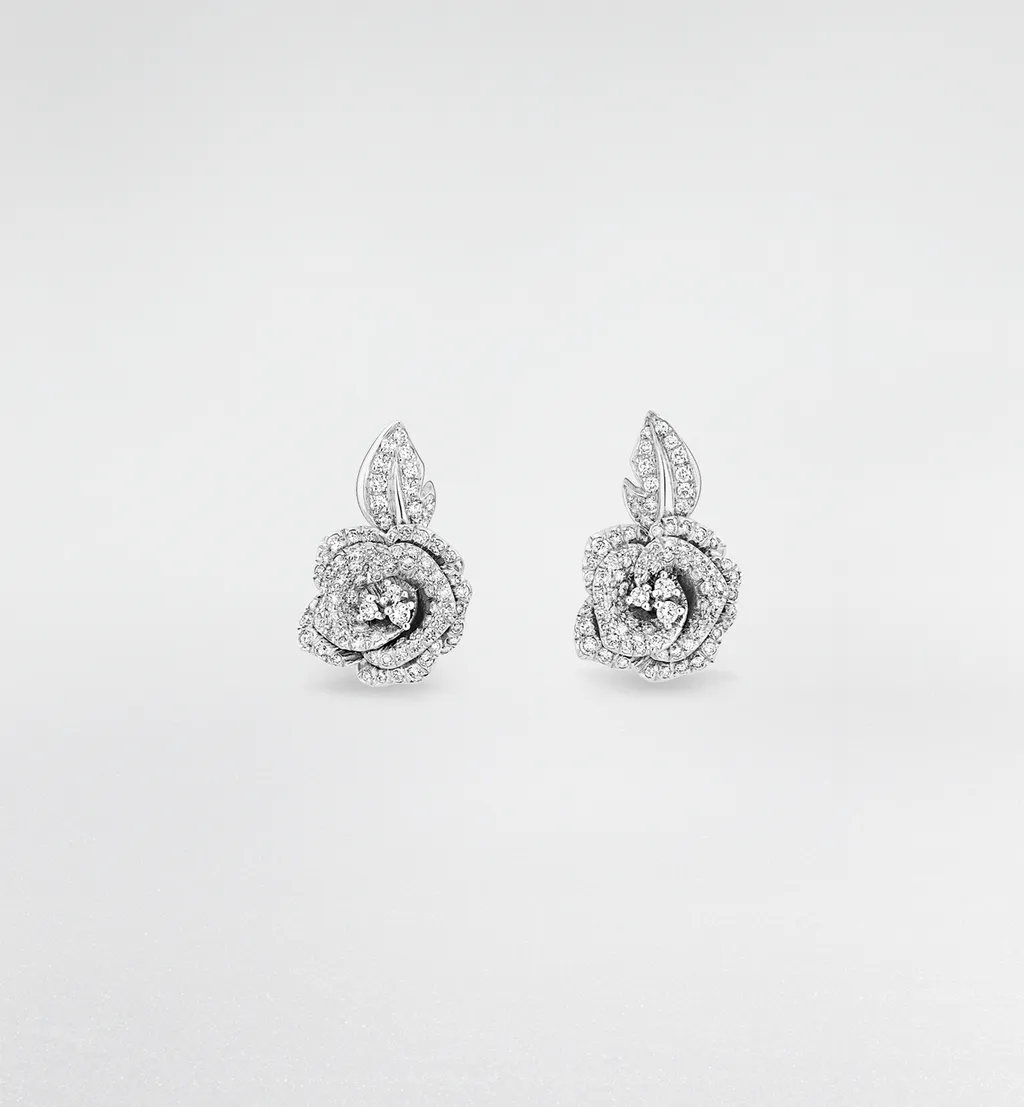 Medium Rose Dior Bagatelle Earrings