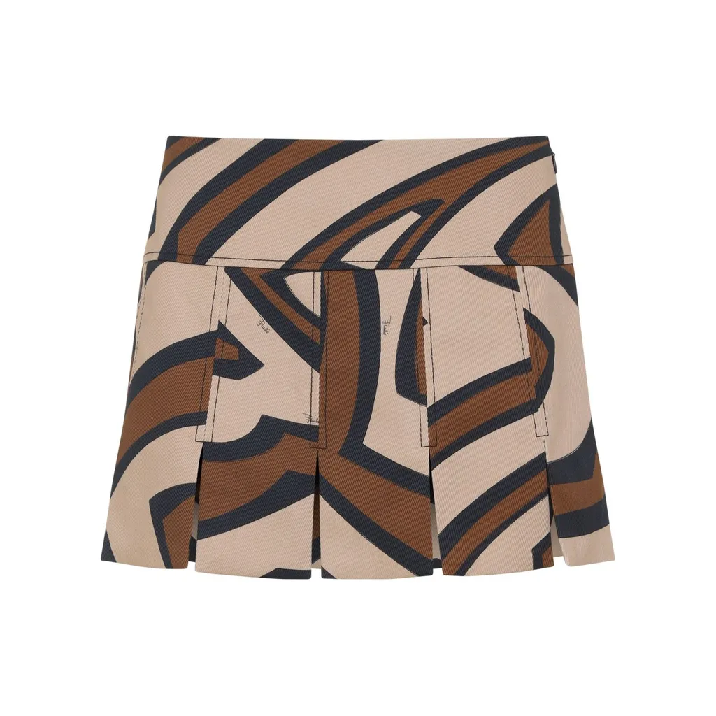 Pucci Geometric Pleated Mini Skirt