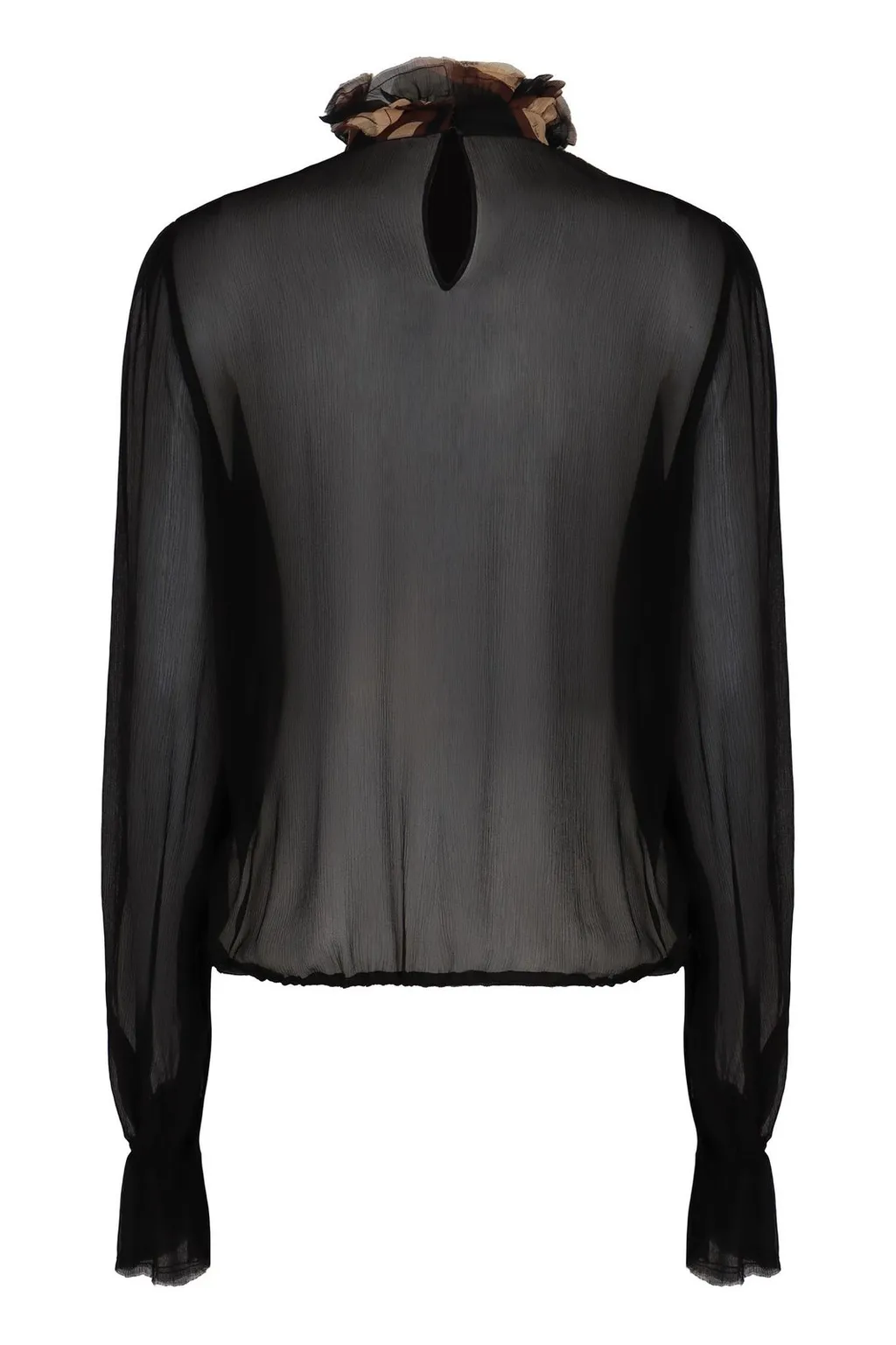 Pucci Ruffled Collar Silk Blouse