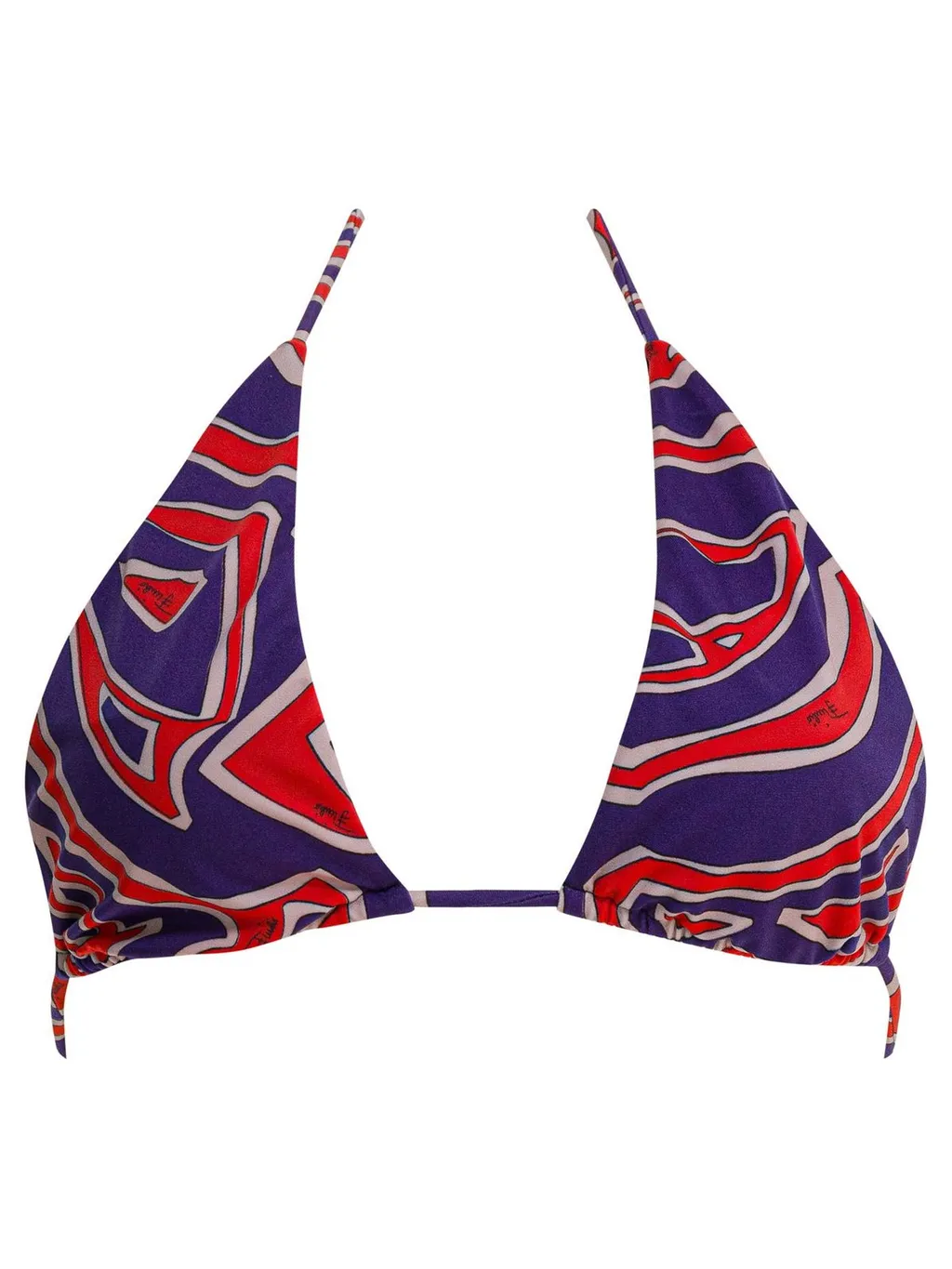 Pucci Labirinto Triangle Bikini Top