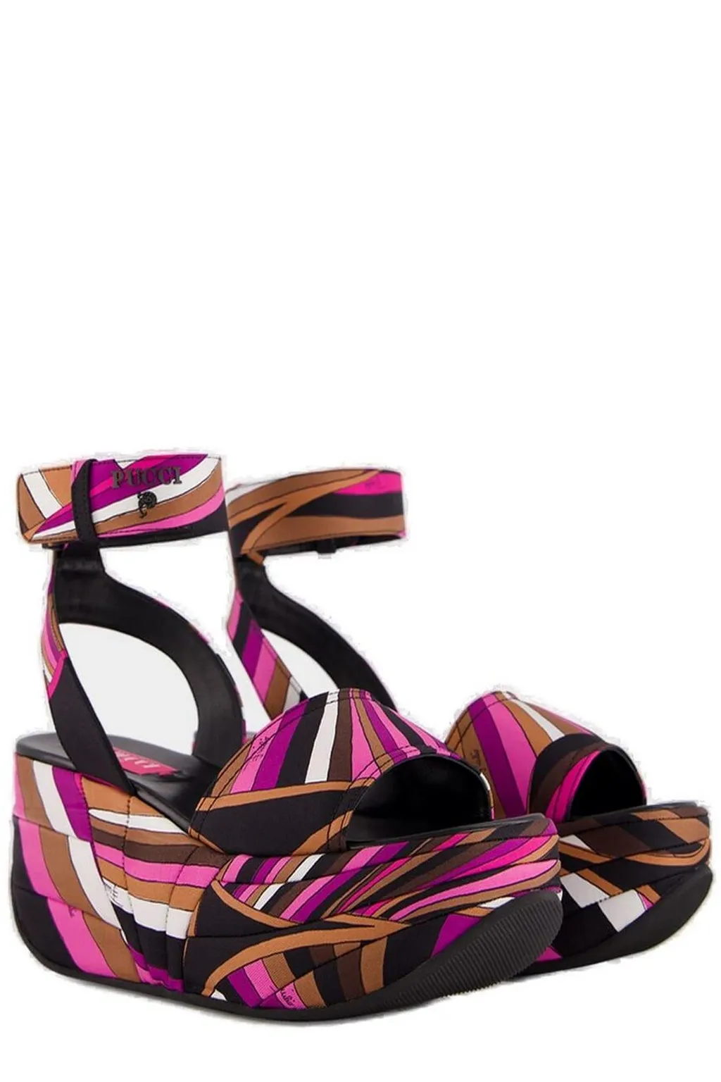 Pucci Pucciami Platform Round Open Toe Sandals