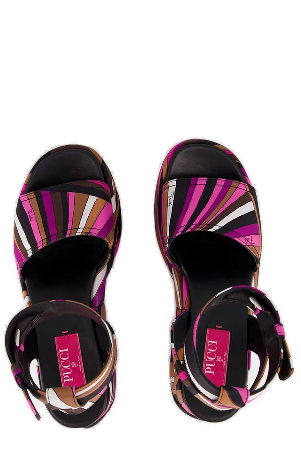 Pucci Pucciami Platform Round Open Toe Sandals