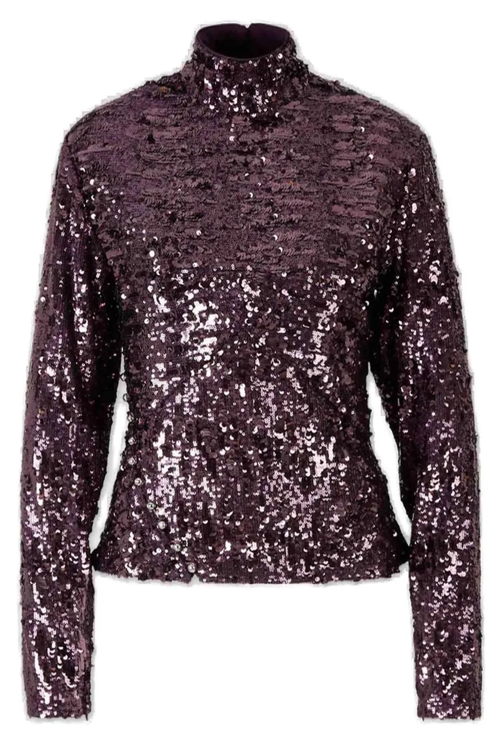 Paco Rabanne Sequinned Long-Sleeved Top