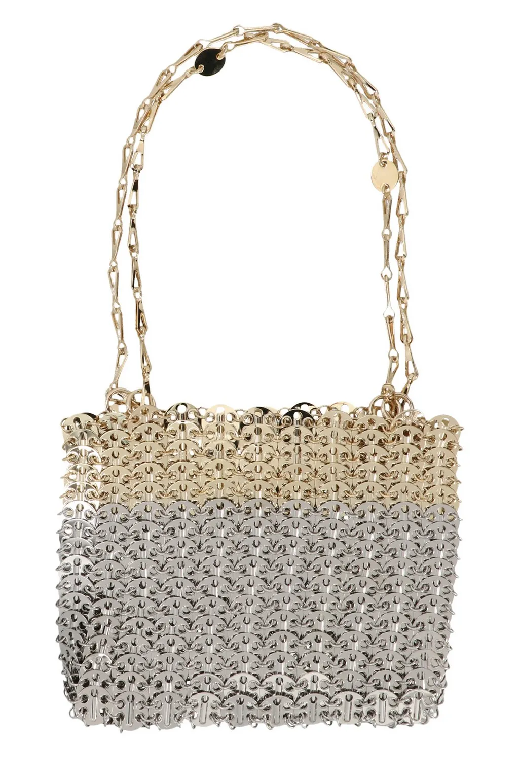 Paco Rabanne 1969 Skyline Metallic Effect Tote Bag
