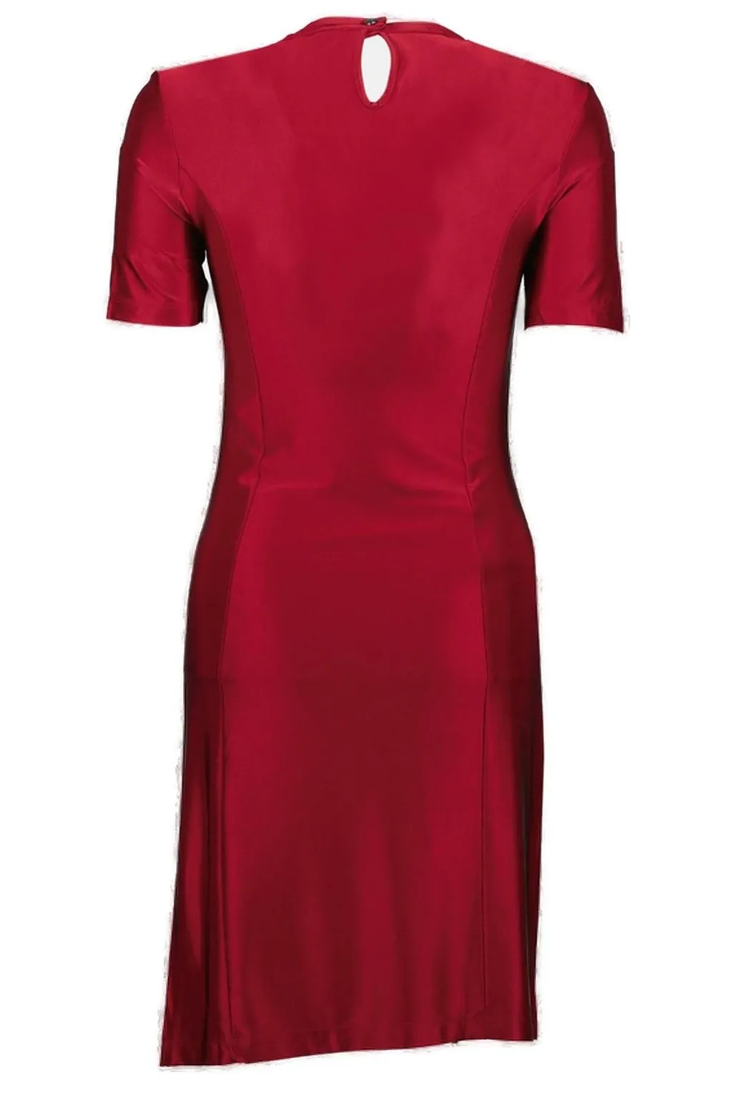 Paco Rabanne Drapé Pression Short-Sleeved Mini Dress