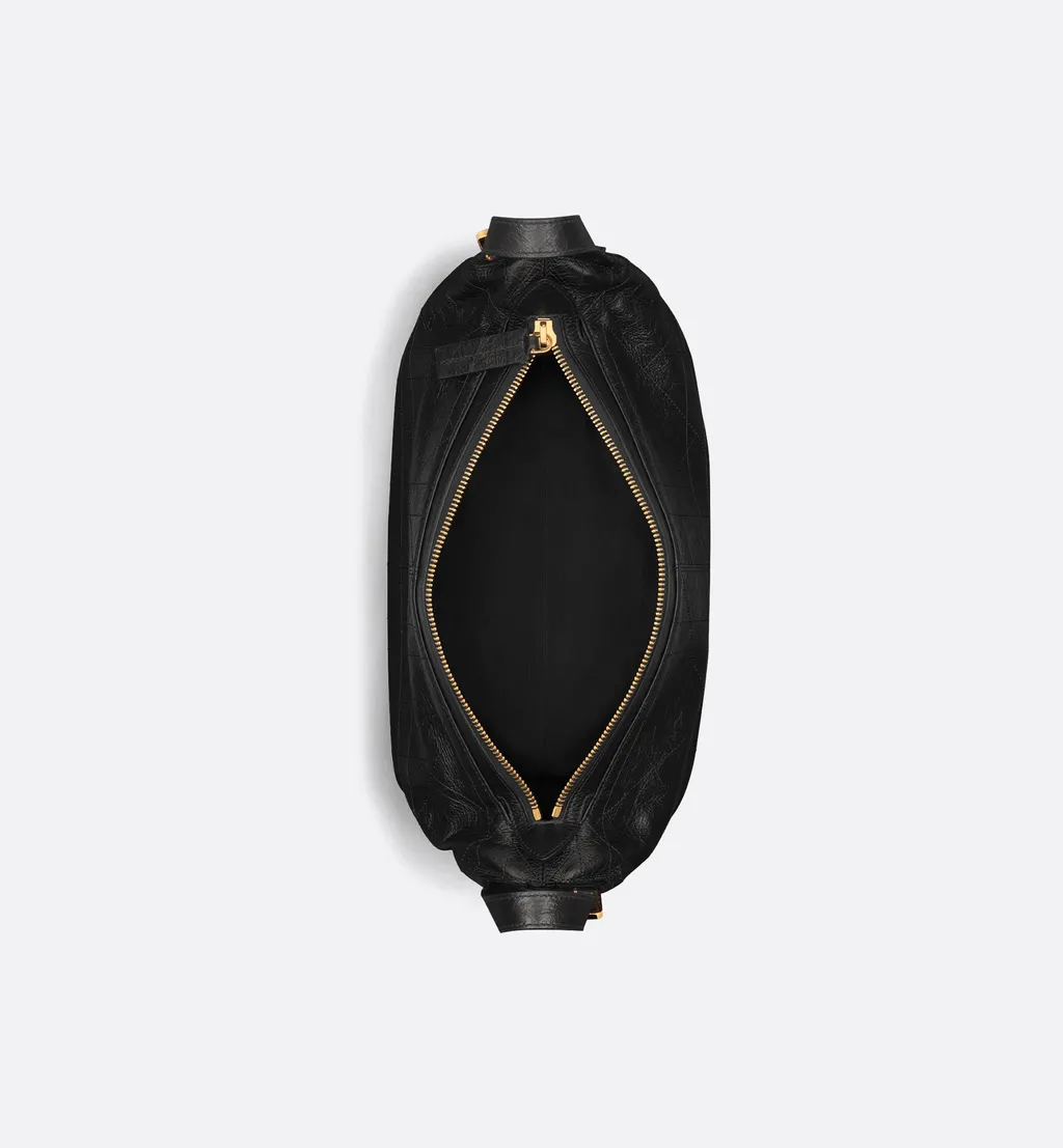 Medium D-Journey Bag In Crinkled Calfskin
