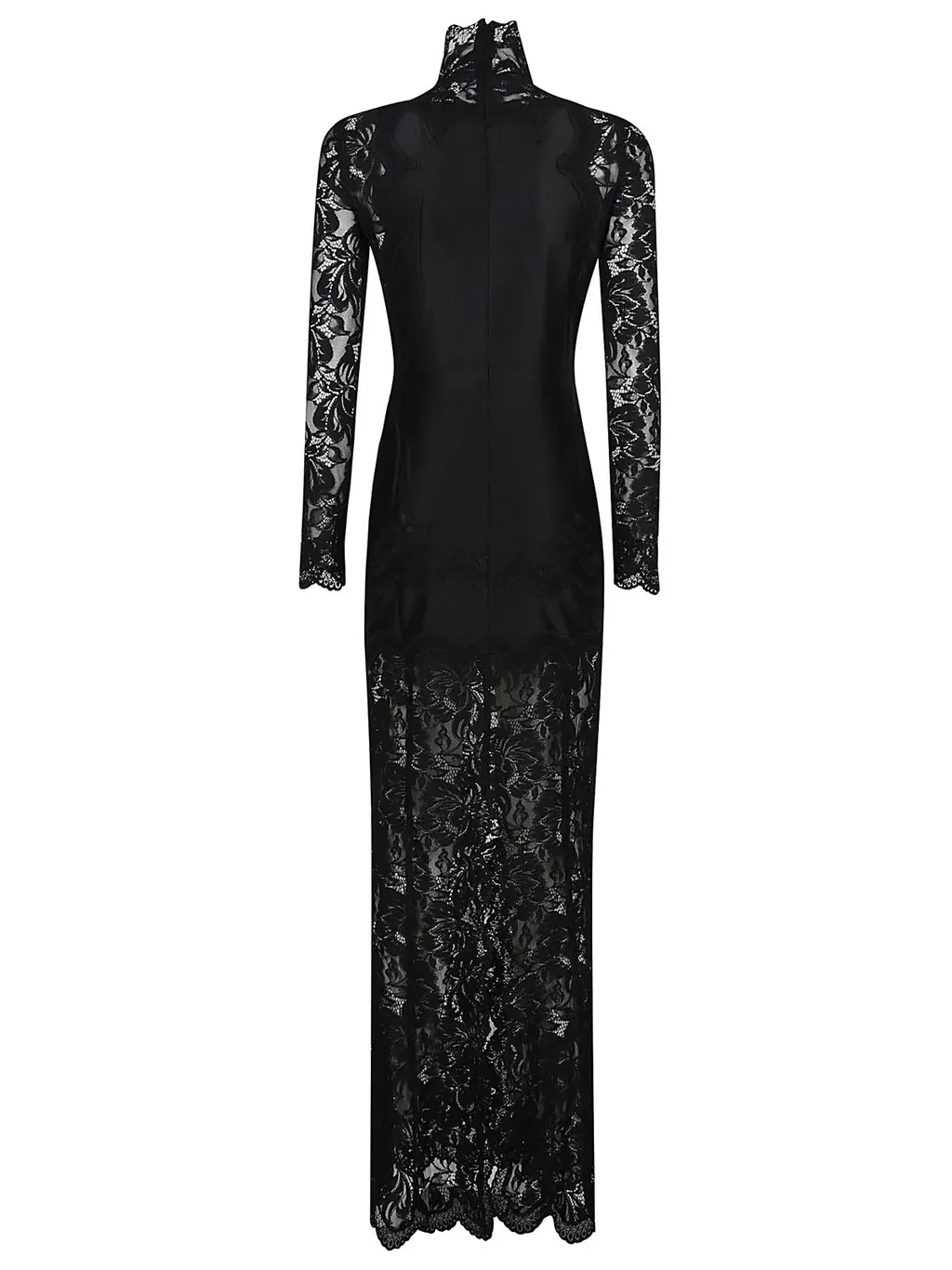 Paco Rabanne Laced Jersey Long Dress