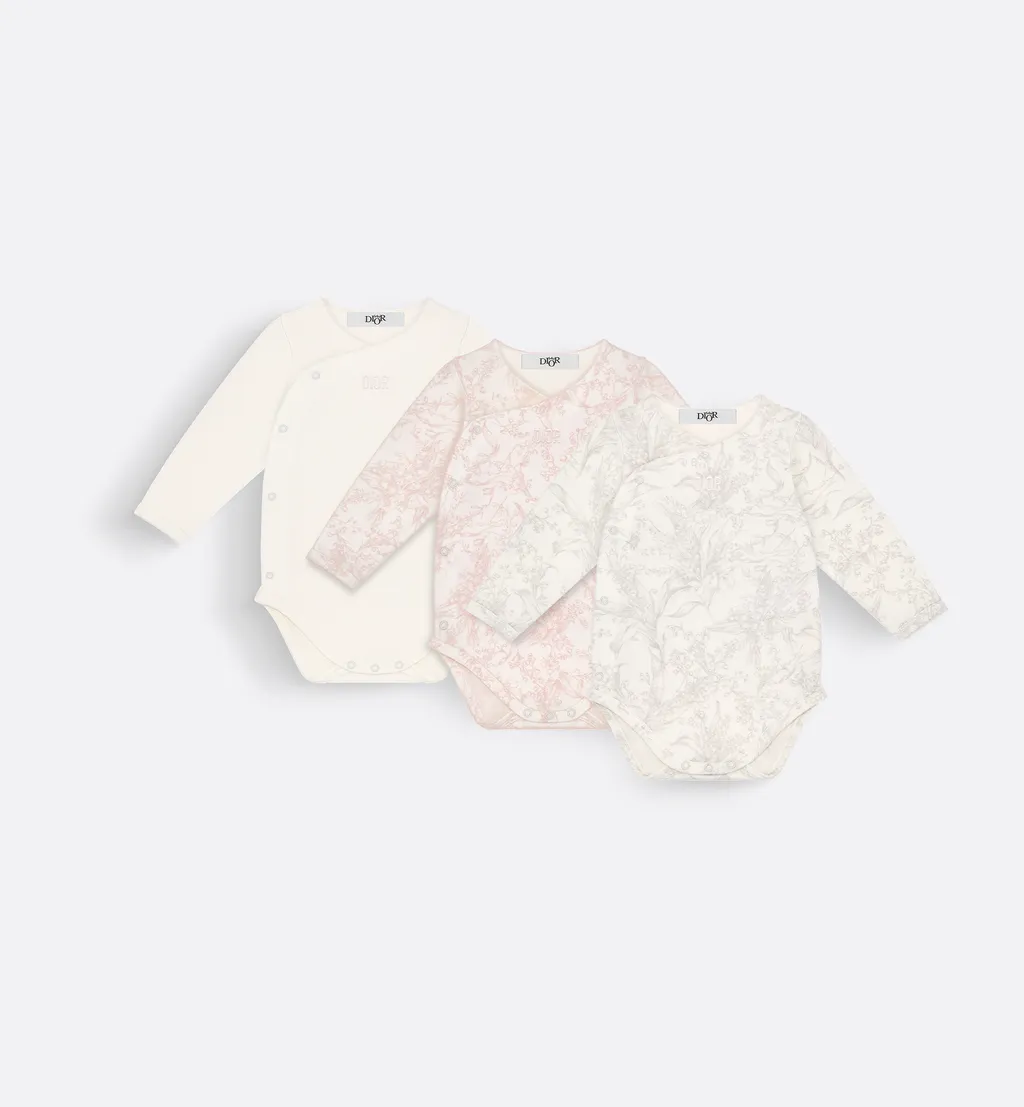 Gift Set With Three Long-Sleeved Onesies