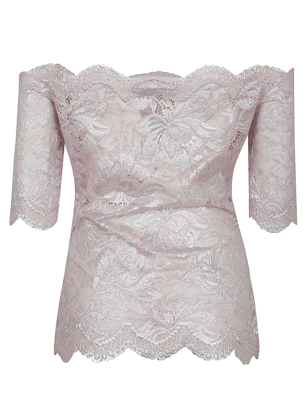 Paco Rabanne Scalloped Edge Lace Top