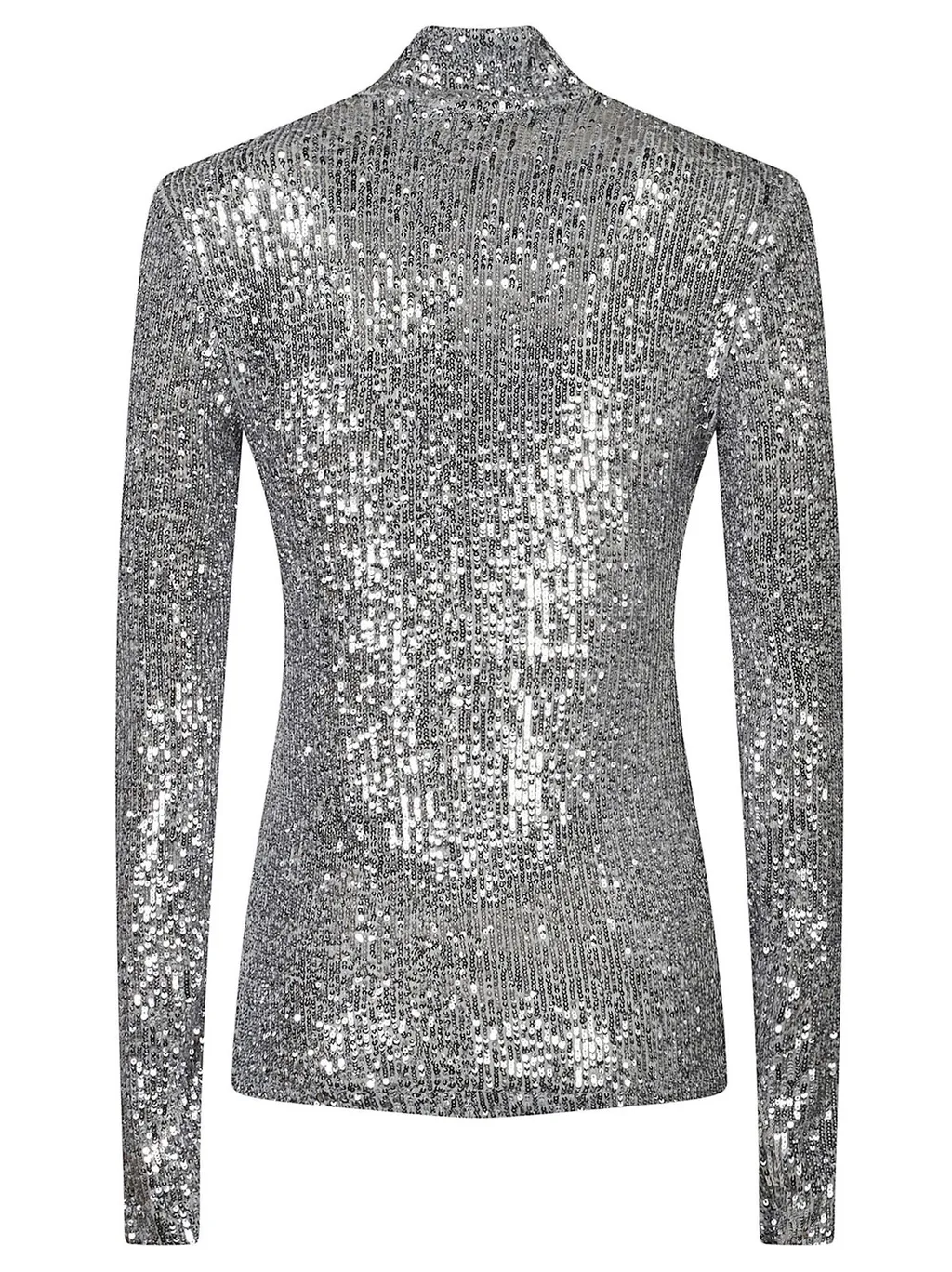 Paco Rabanne Sequin Embellished Turtleneck Top