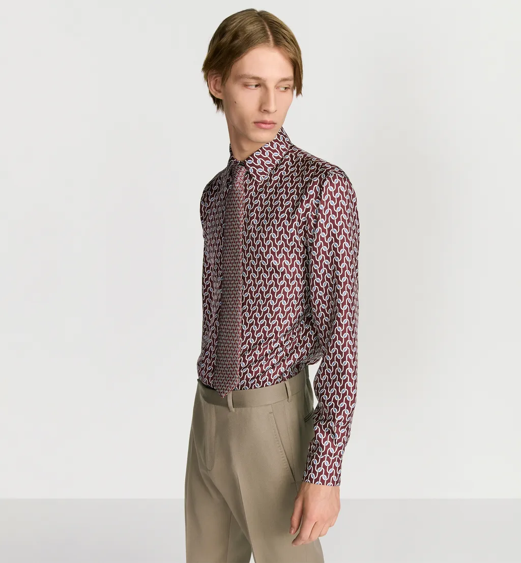 Shirt With Dior Entrelacé Motif