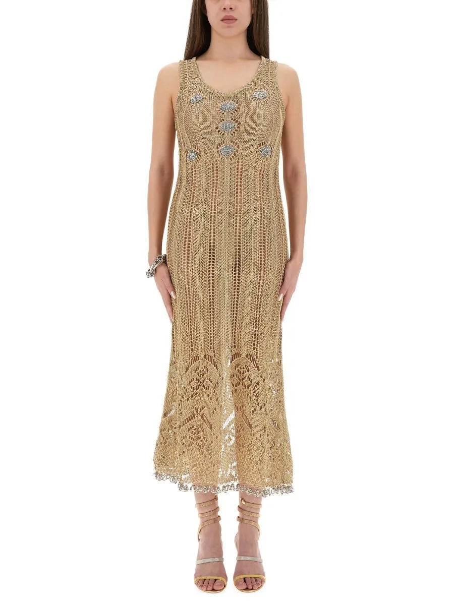 Paco Rabanne Crochet Long Dress