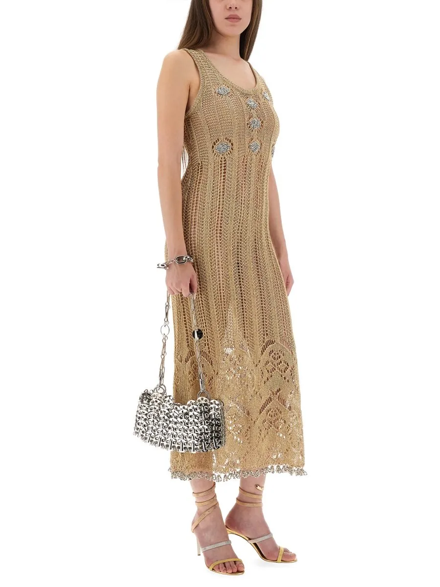 Paco Rabanne Crochet Long Dress