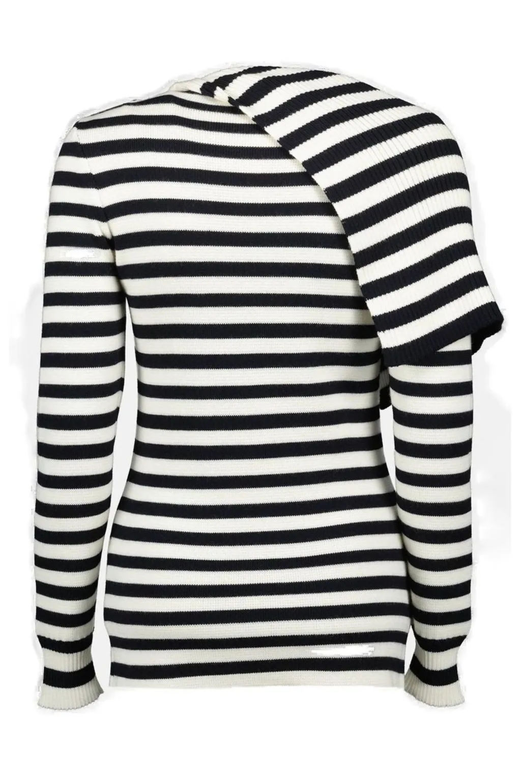 Paco Rabanne Oversized Turtleneck Striped Jumper