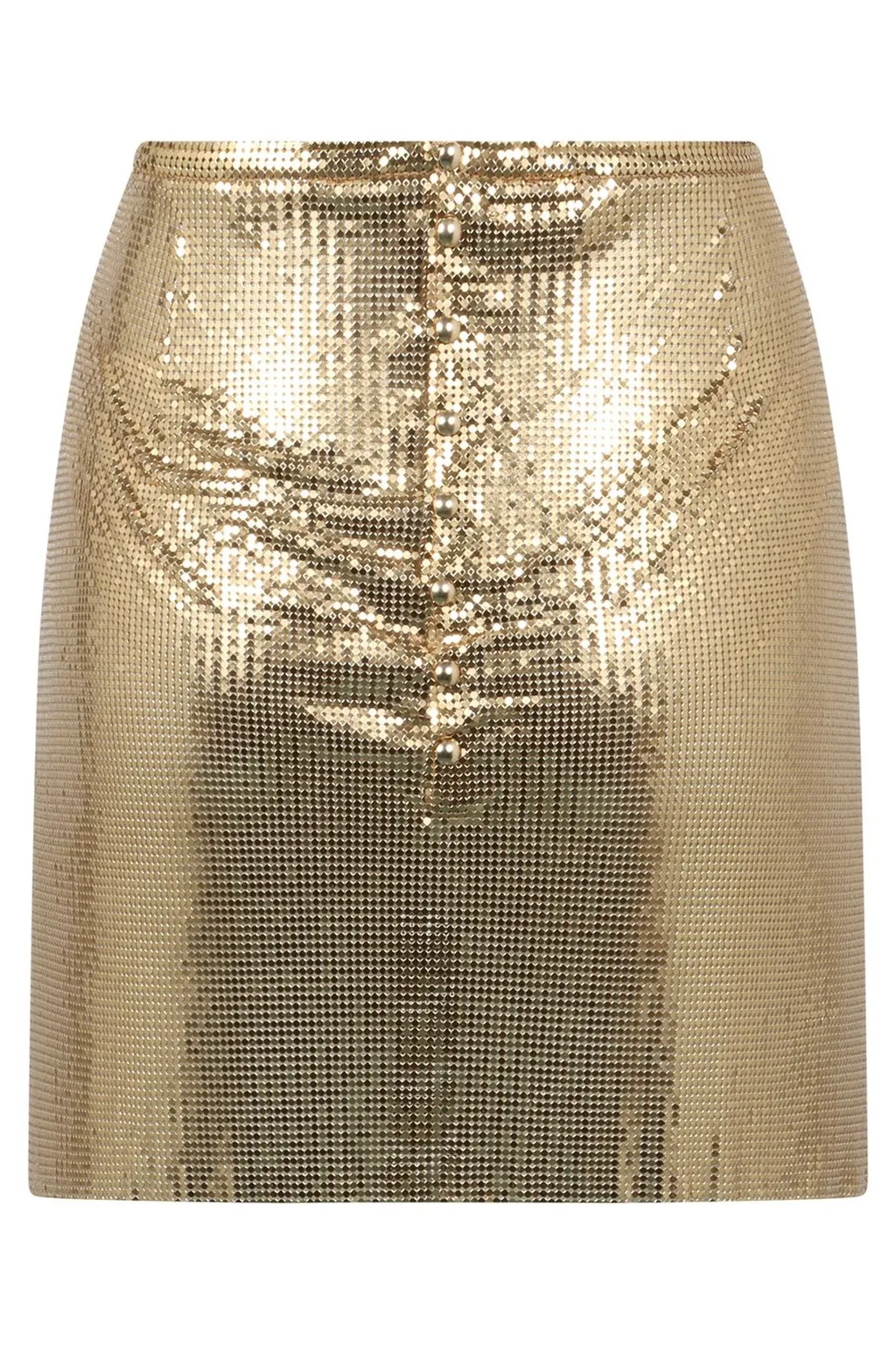 Paco Rabanne Mesh Mini Skirt
