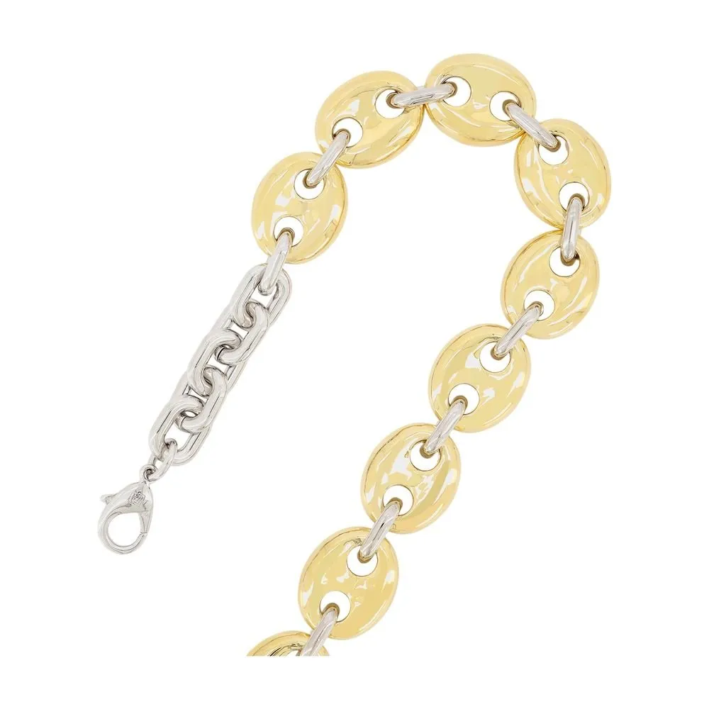 Paco Rabanne Two-Toned Chain-Linked Necklace