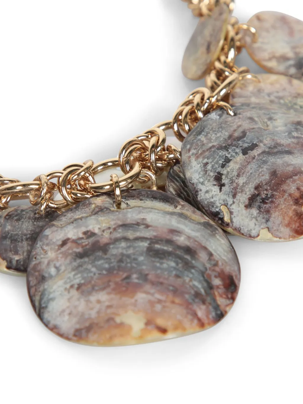 Paco Rabanne Polished Shell-Discs Necklace