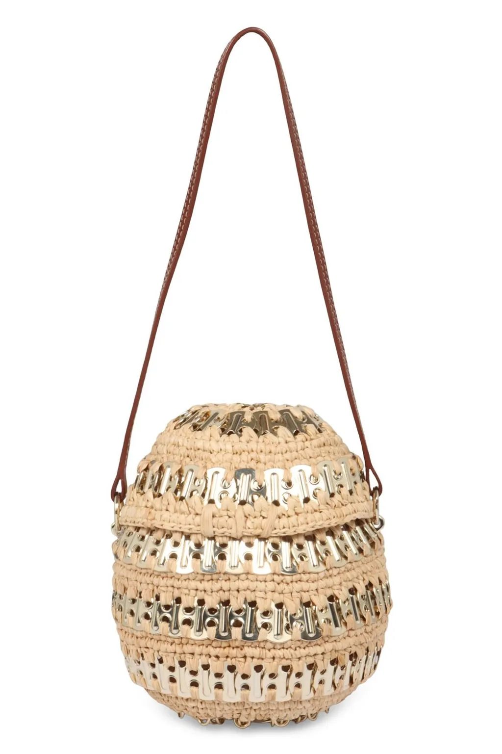 Paco Rabanne Woven Embellished Crossbosy Bag