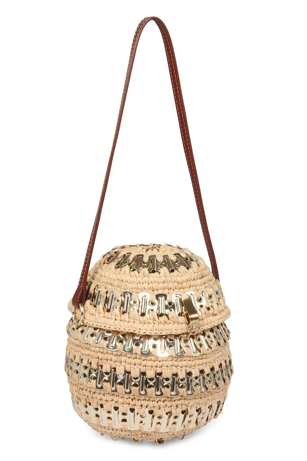 Paco Rabanne Woven Embellished Crossbosy Bag