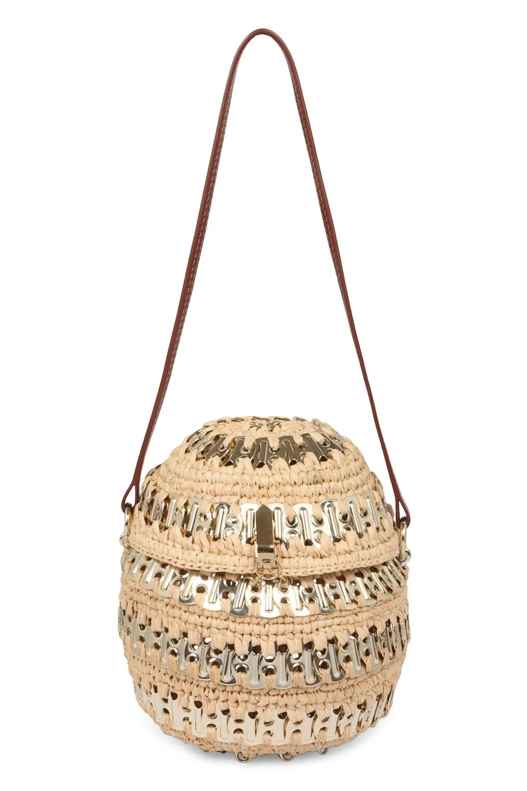 Paco Rabanne Woven Embellished Crossbosy Bag