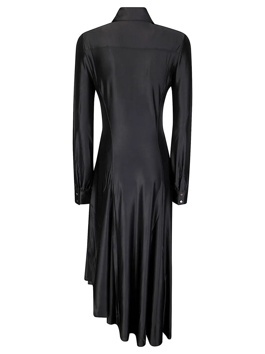 Paco Rabanne Long Sleeve Buttoned Dress