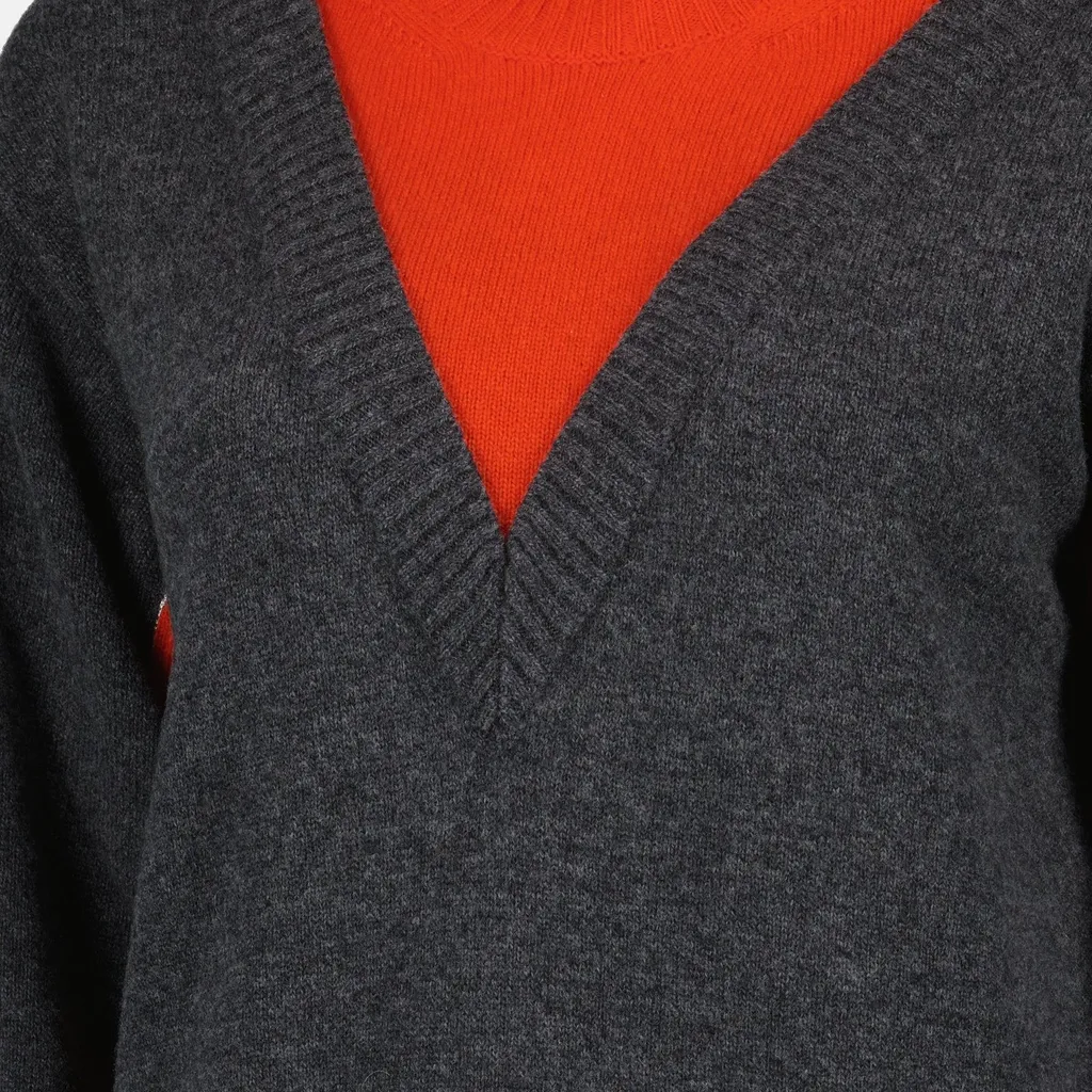 Paco Rabanne Colour-Block Crewneck Knitted Jumper