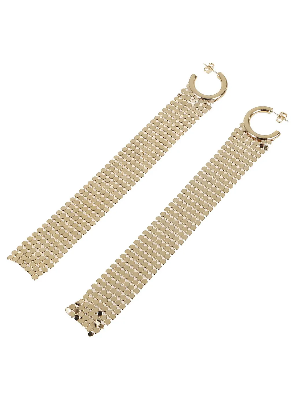 Paco Rabanne Pixel Mesh Chain Earrings