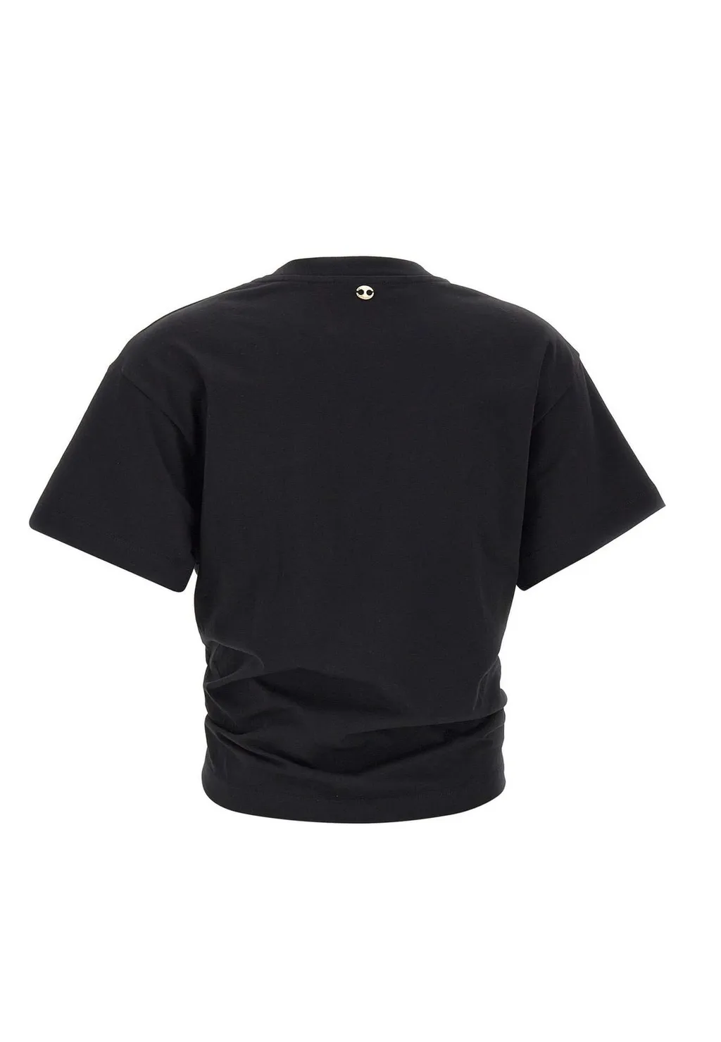 Paco Rabanne Ring Detailed Cropped T-Shirt