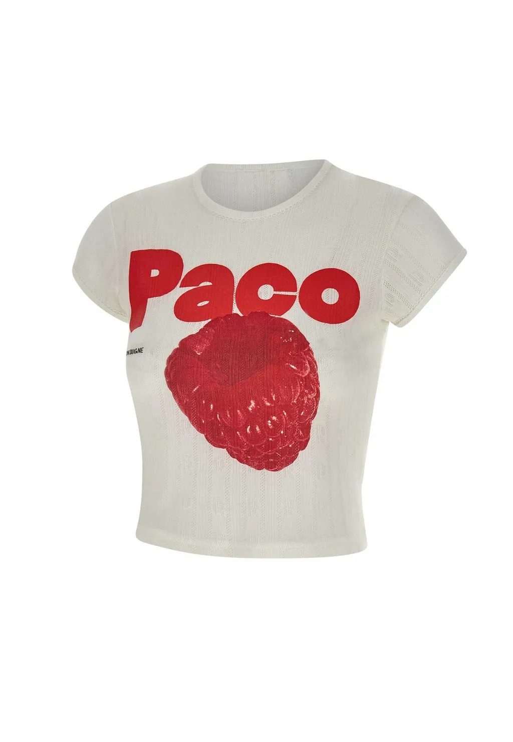 Paco Rabanne Printed Cap Sleeves T-Shirt