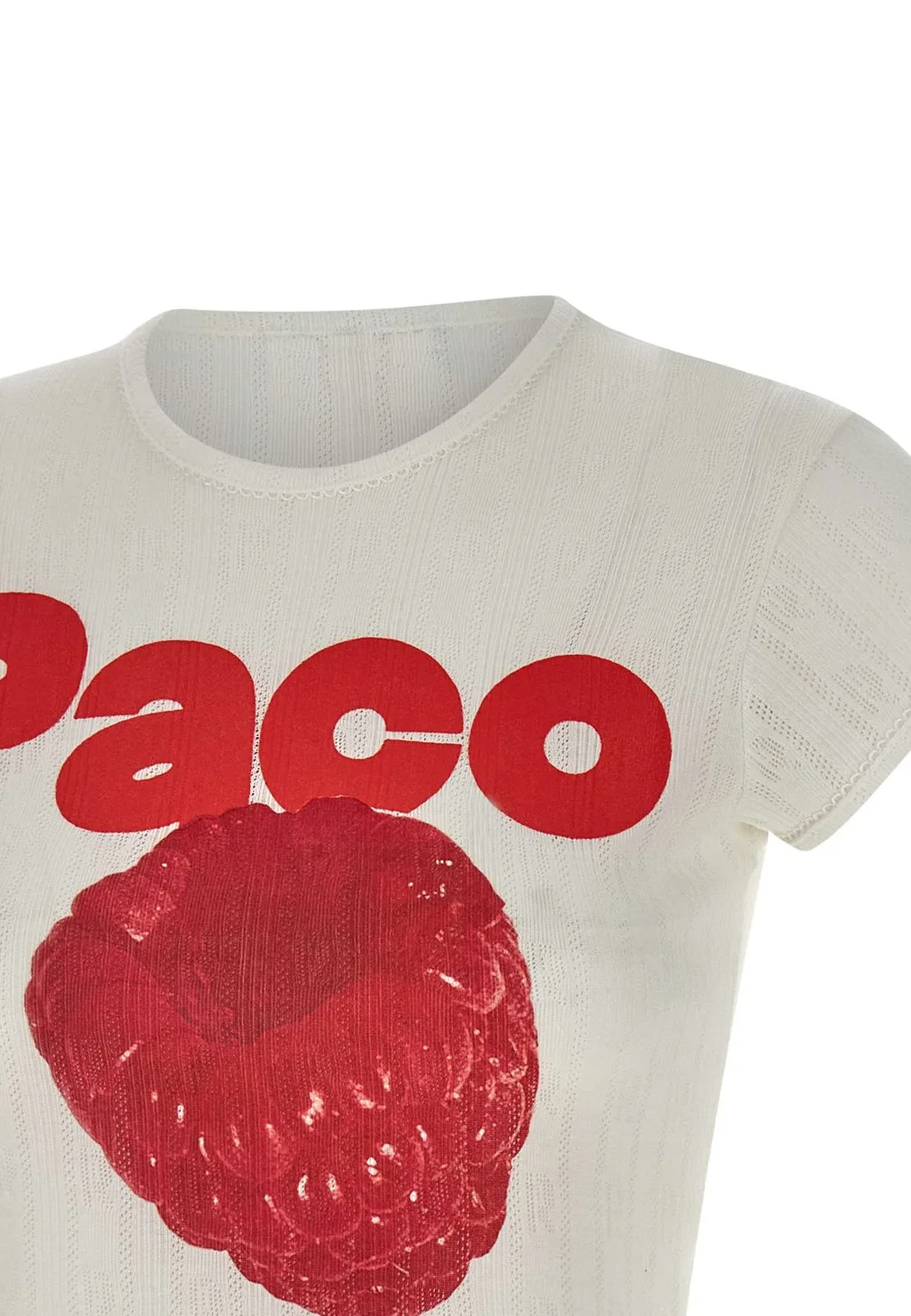 Paco Rabanne Printed Cap Sleeves T-Shirt