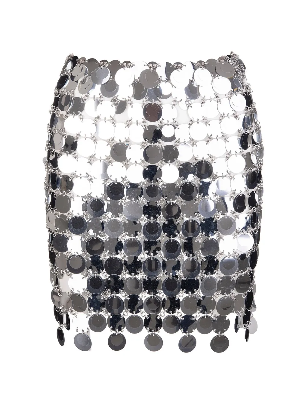 Paco Rabanne Asymmetric Circular-Disc Mini Skirt