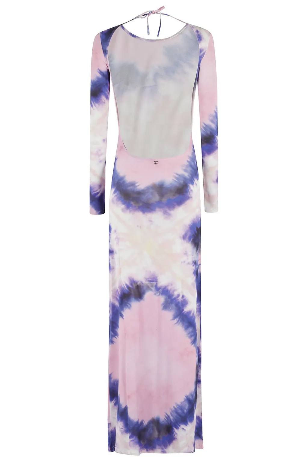 Paco Rabanne Tie-Dye Print Crewneck Dress