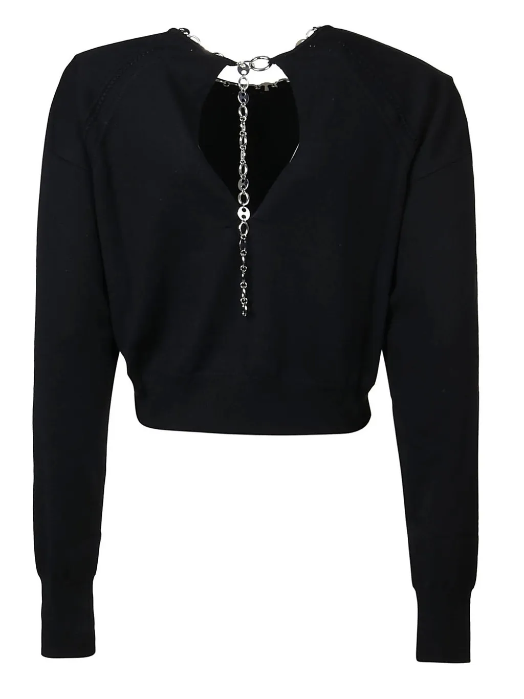 Paco Rabanne Chain Detailed Crewneck Sweater