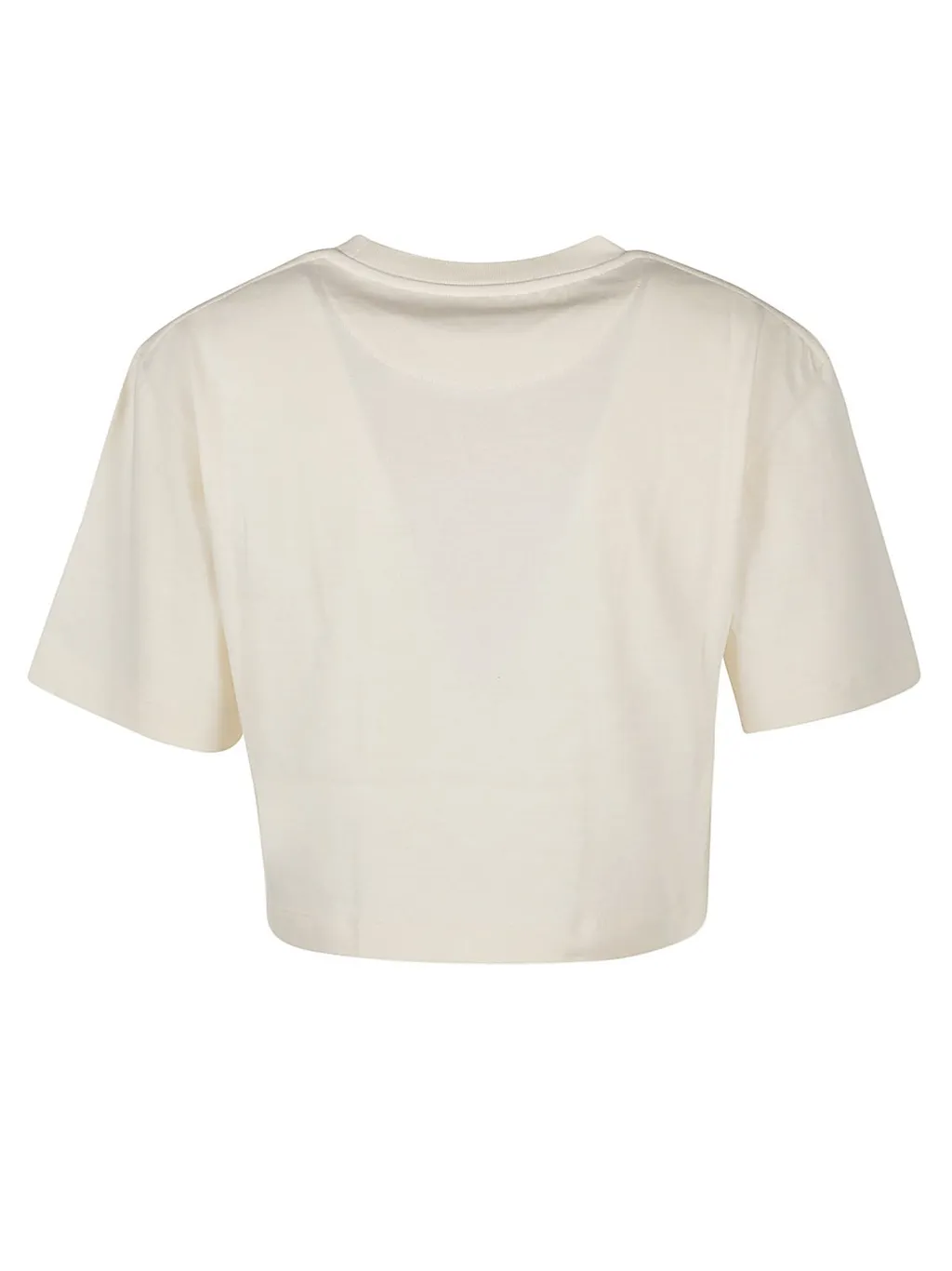 Paco Rabanne Logo Embroidered Cropped T-Shirt