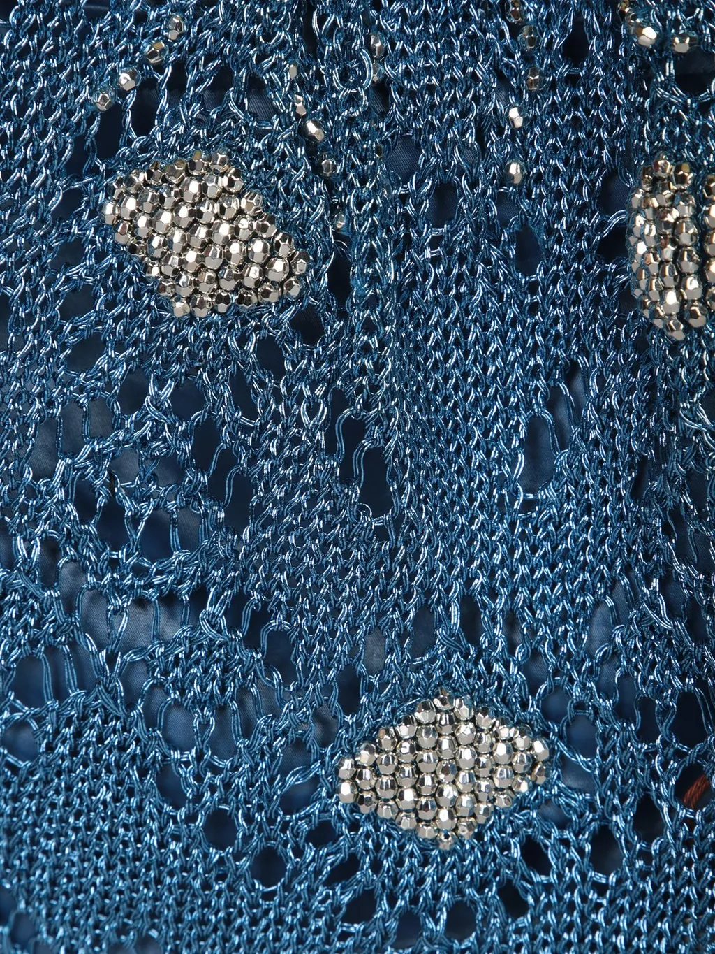 Paco Rabanne Top Handle Beaded Crochet Tote Bag
