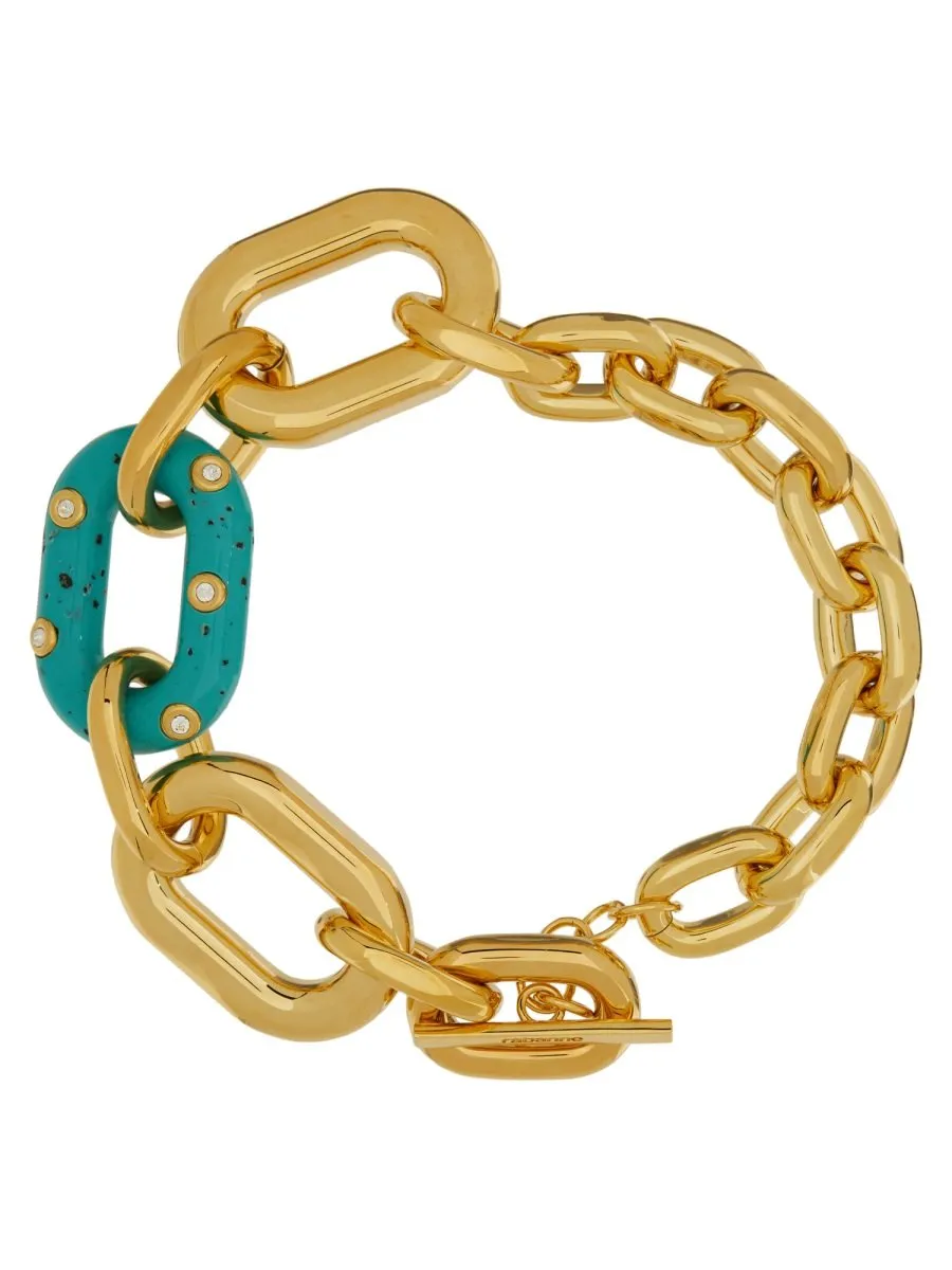 Paco Rabanne Xl-Link Polished Chocker Necklace