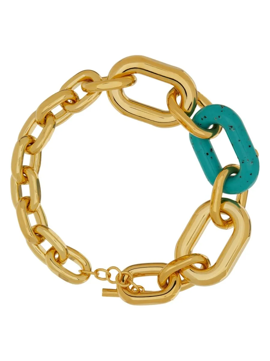 Paco Rabanne Xl-Link Polished Chocker Necklace