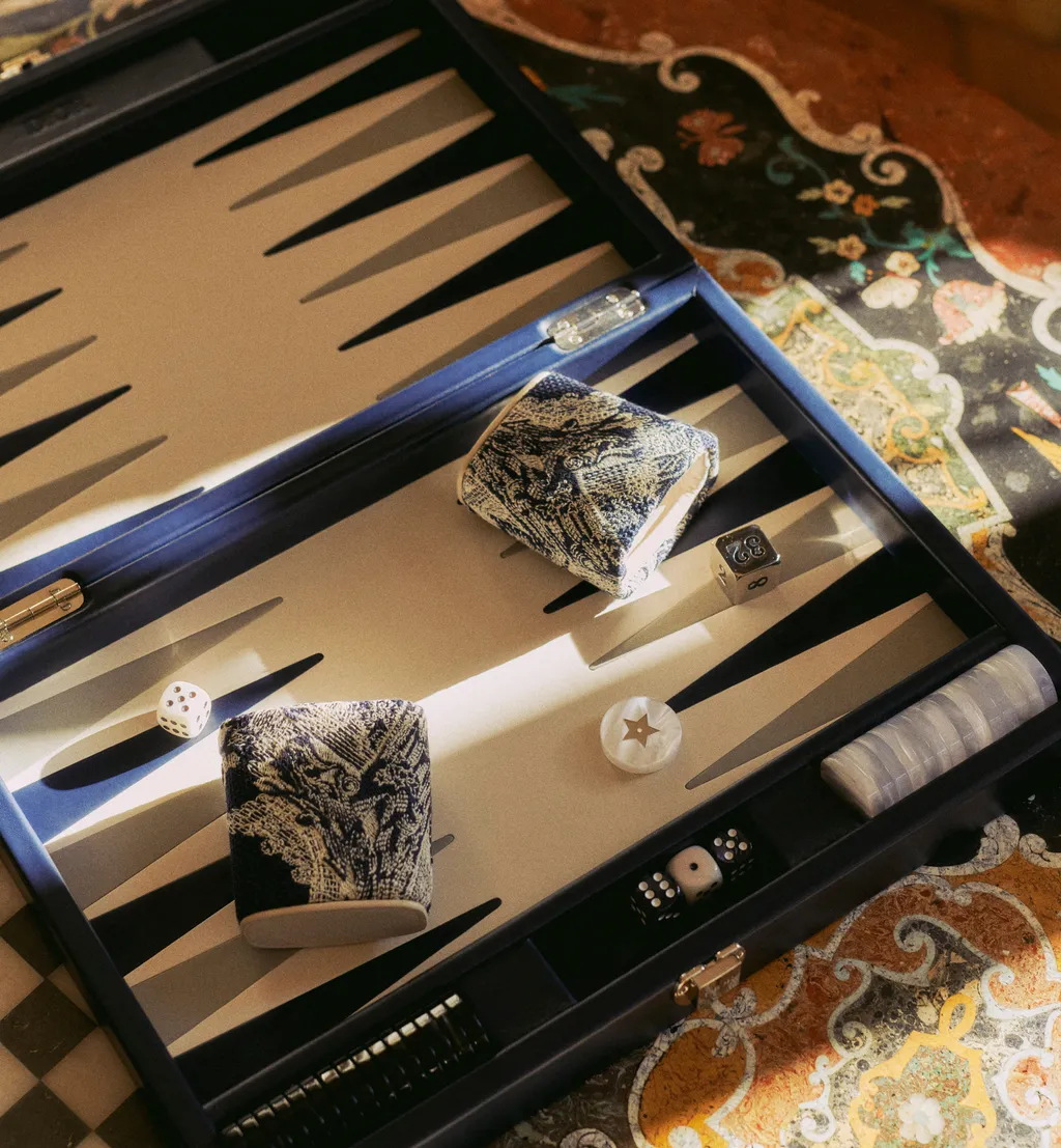 Large Embroidered Backgammon