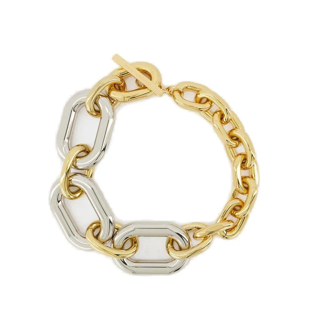 Paco Rabanne Xl Link Bar-Pin Fastened Necklace