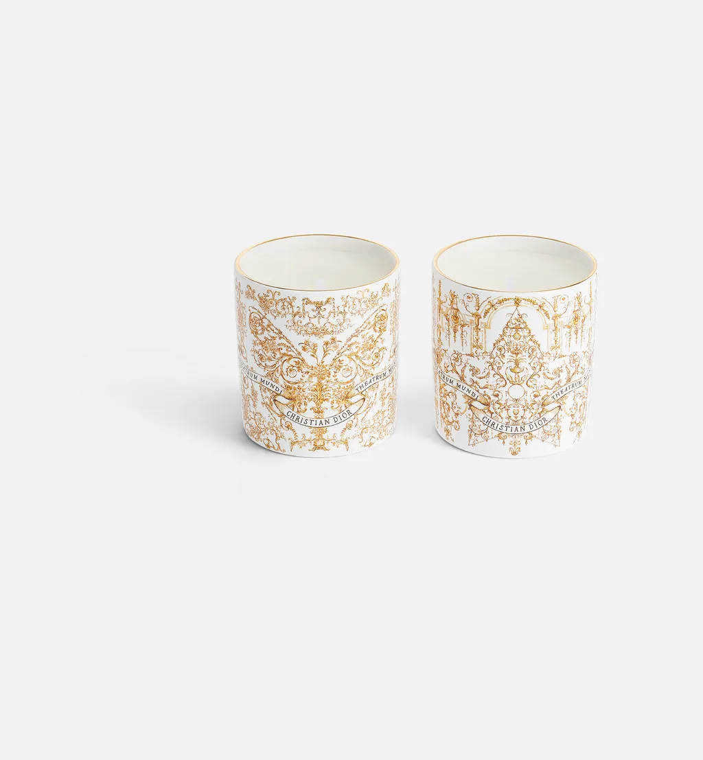 Set Of Two Scented Mini Candles: Sapin CyprÈS And Griotte Gingembre
