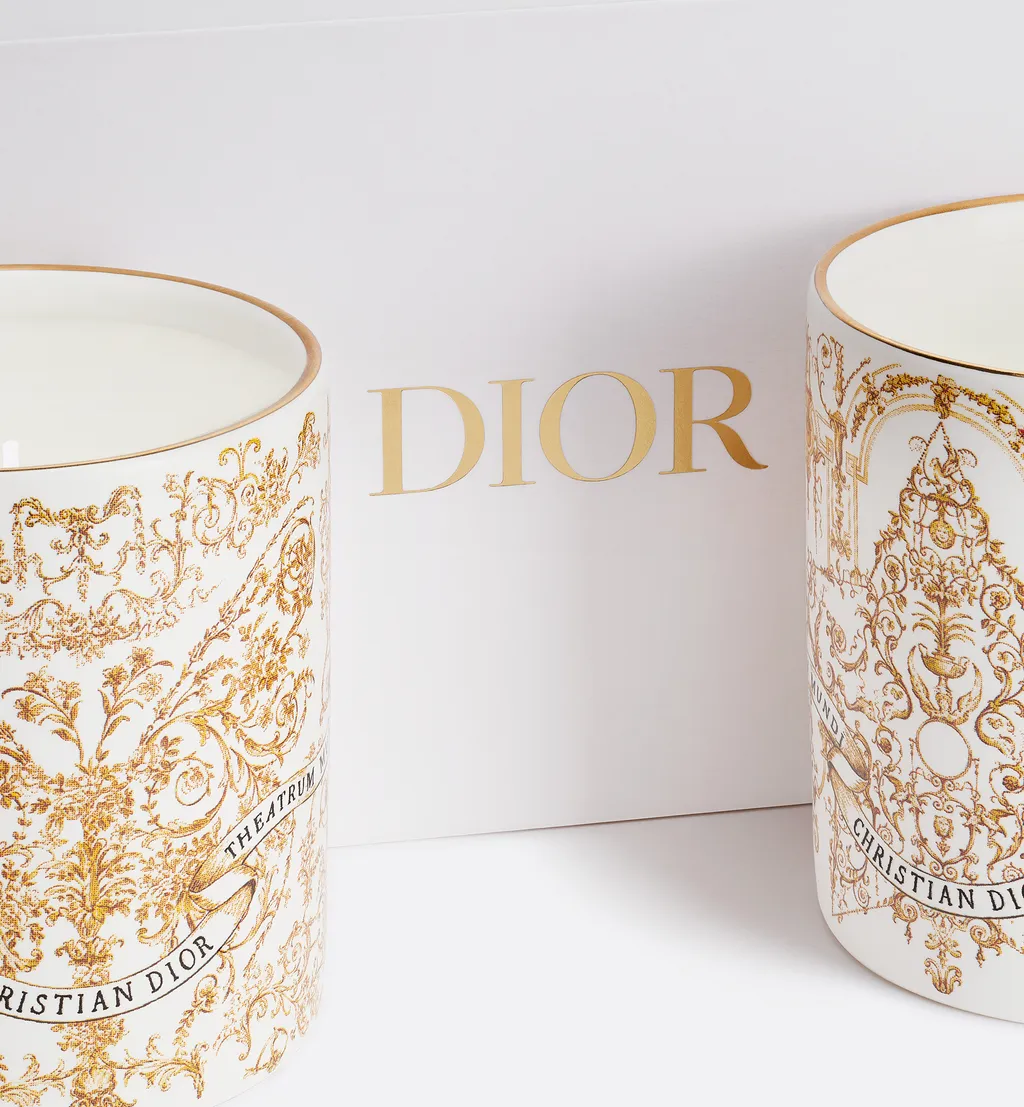 Set Of Two Scented Mini Candles: Sapin CyprÈS And Griotte Gingembre