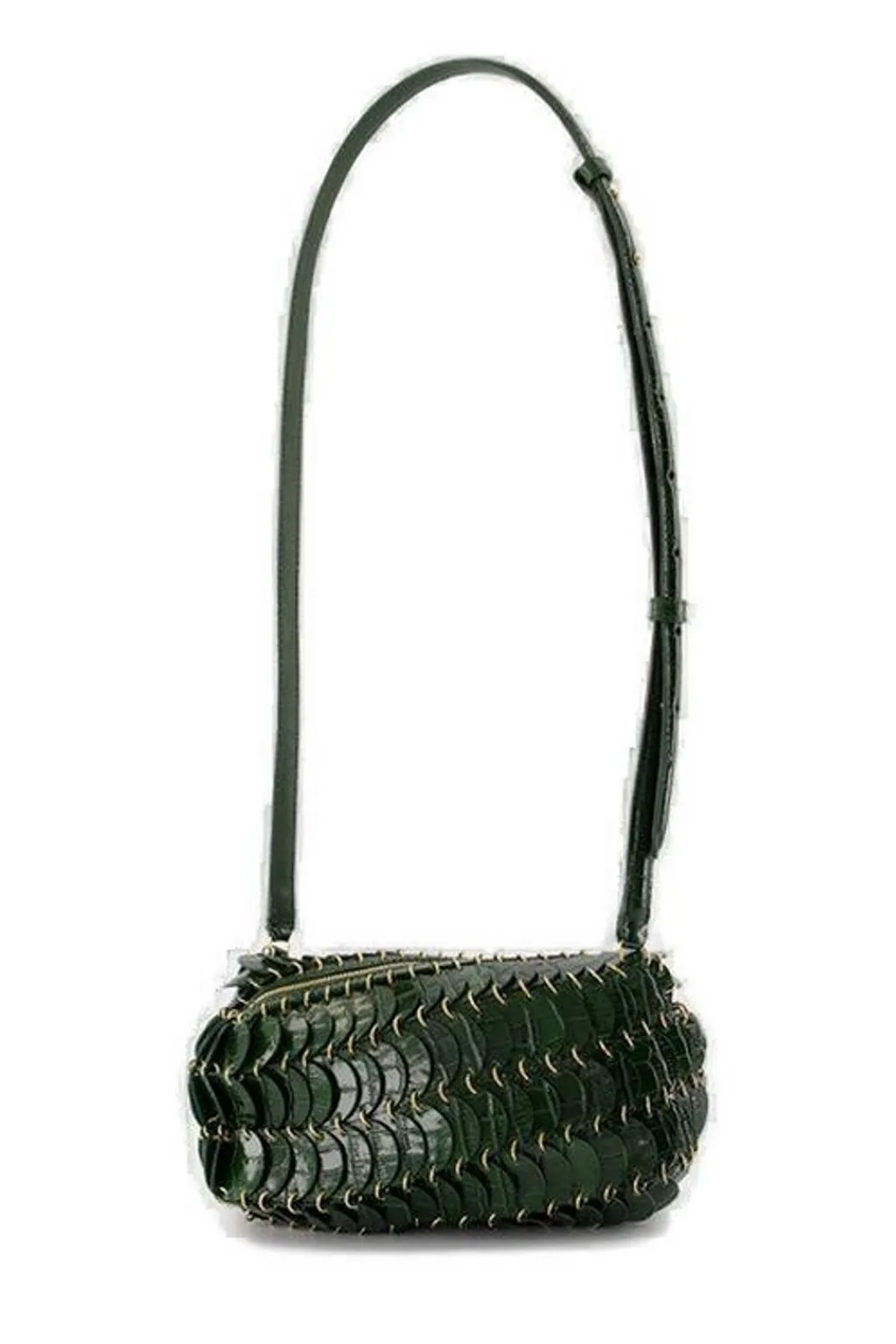 Paco Rabanne Discs Detailed Embossed Crossbody Bag
