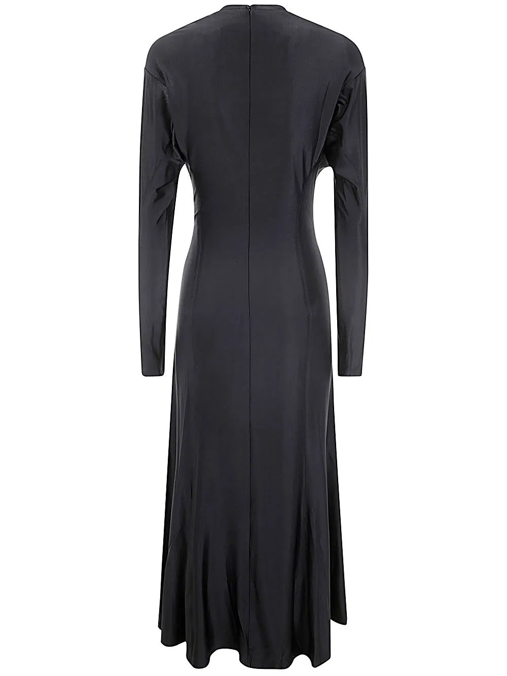 Paco Rabanne Crewneck Gathered Dress