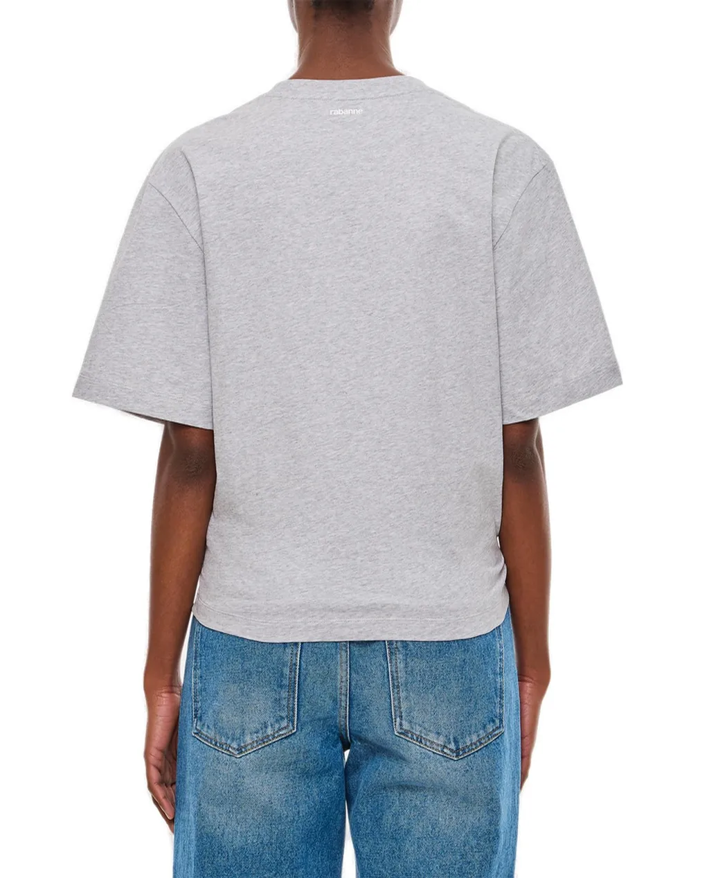 Paco Rabanne Gathered-Detailed Crewneck T-Shirt