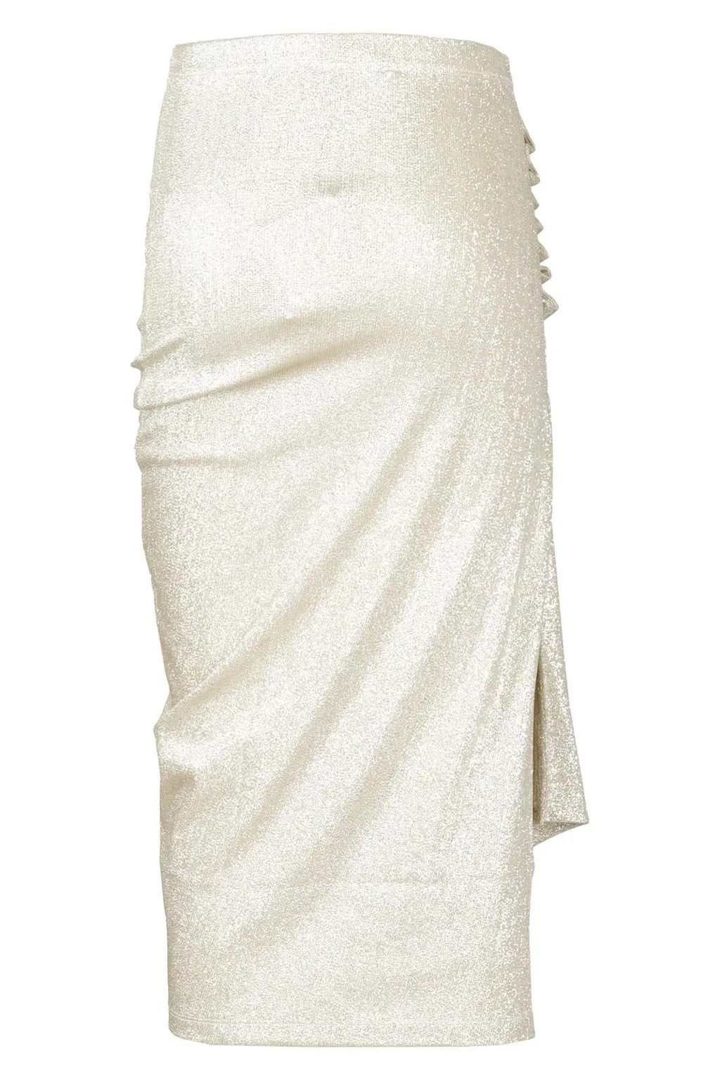 Paco Rabanne Glitter High-Waist Skirt