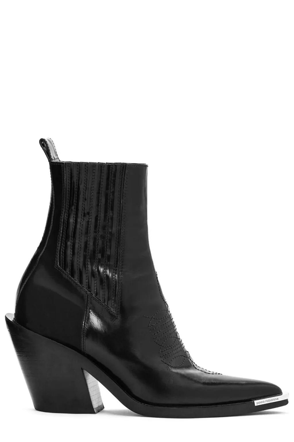 Paco Rabanne Pointed-Toe Chelsea Heeled Boots