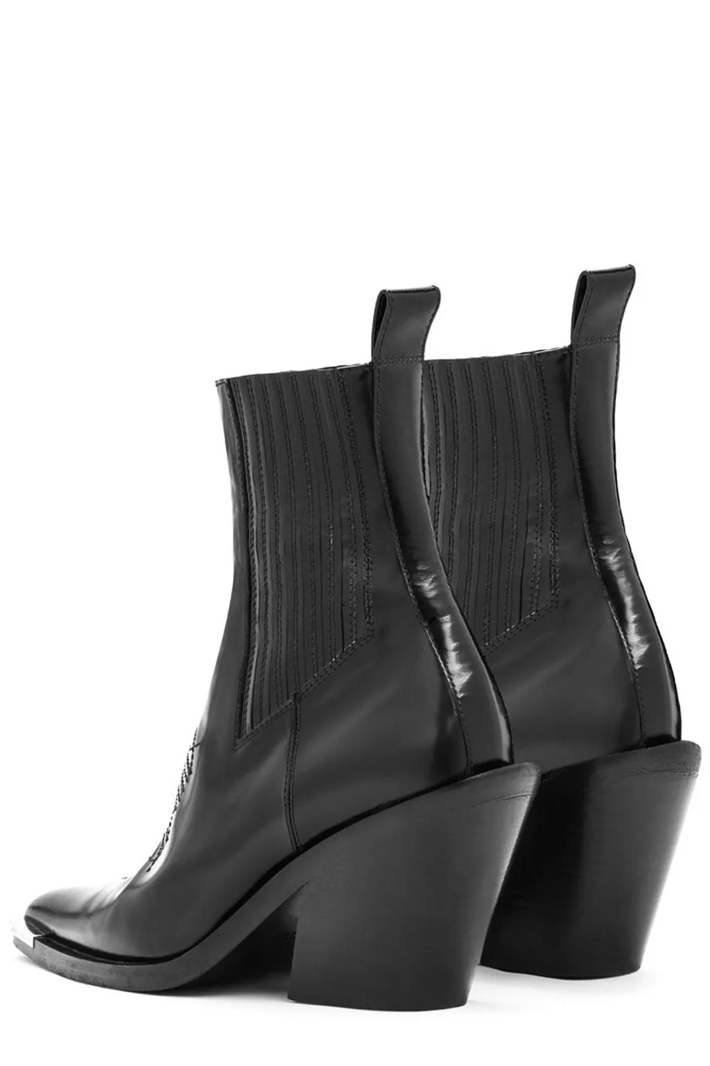Paco Rabanne Pointed-Toe Chelsea Heeled Boots