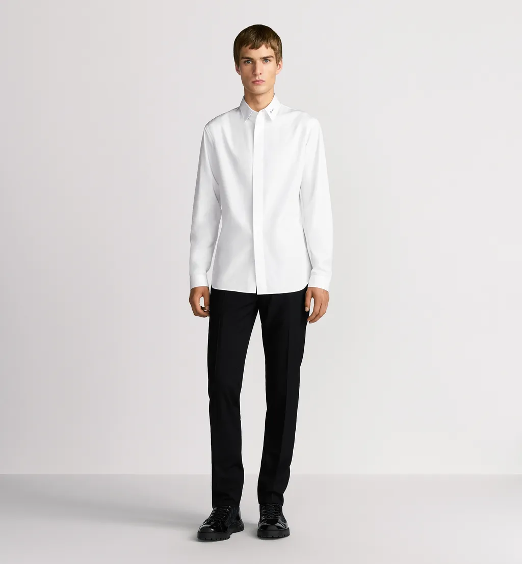Shirt With Dior Embroidery