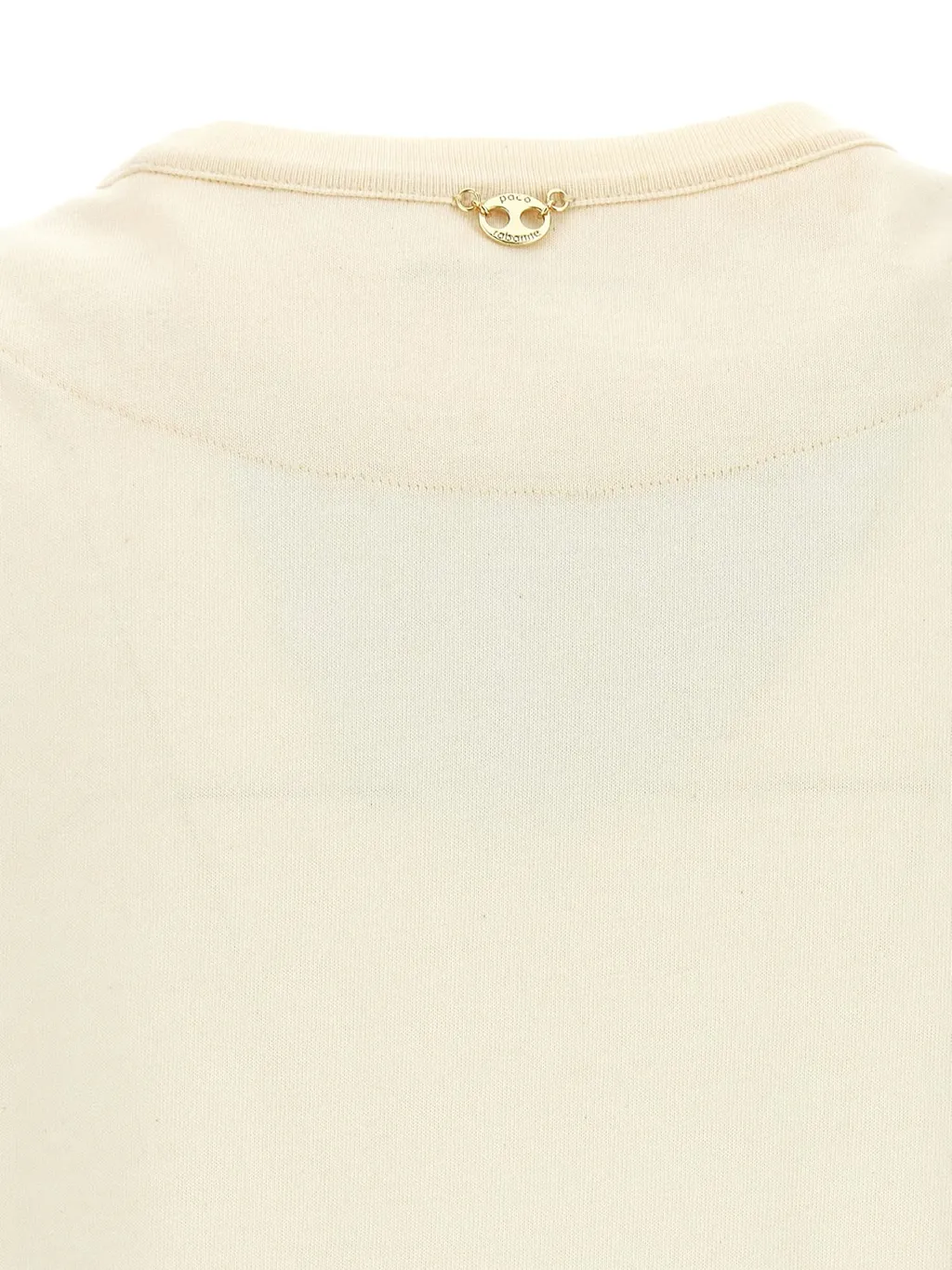 Paco Rabanne Chainmail Effect Cropped T-Shirt